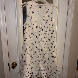 Universal Thread White and Blue Floral Mini Dress